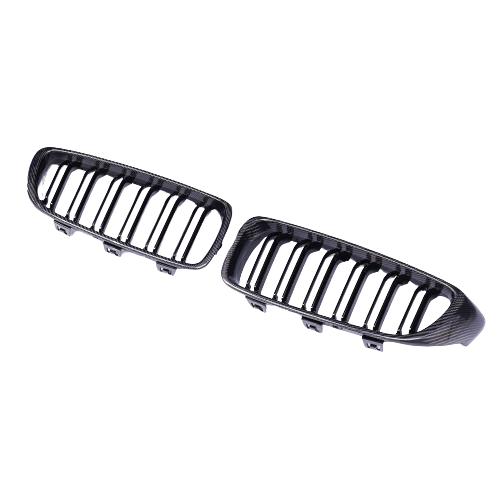 F32 4 Series M Style Carbon Fiber Kidney Grill Replacements