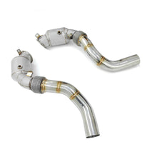  N63 Catless Downpipes With Heat Shield